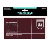 TitanShield 150 Pochettes de protection pour cartes à collectionner de taille standard pour Magic The Gathering MTG, collection baseball, Dropmix (Rouge Bordeaux)