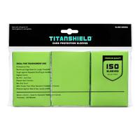 TitanShield 150 Pochettes de protection pour cartes à collectionner de taille standard pour Magic The Gathering MTG, collection baseball, Dropmix (Vert Slime)