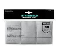 TitanShield 150 Pochettes de protection pour cartes à collectionner de taille standard pour Magic The Gathering MTG, collection baseball, Dropmix (Argenté)