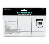TitanShield 150 Pochettes de protection pour cartes à collectionner de taille standard pour Magic The Gathering MTG, collection baseball, Dropmix (Blanc)