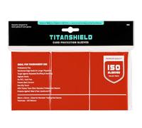 TitanShield 150 Pochettes de protection pour cartes à collectionner de taille standard pour Magic The Gathering MTG, collection baseball, Dropmix (Rouge)