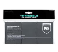 TitanShield 150 Pochettes de protection pour cartes à collectionner de taille standard pour Magic The Gathering MTG, collection baseball, Dropmix (Gris Ardoise)
