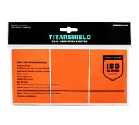 TitanShield 150 Pochettes de protection pour cartes à collectionner de taille standard pour Magic The Gathering MTG, collection baseball, Dropmix (Orange Braise)