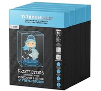 TitanShield Coque de Protection Anti-Pop en Platine 0,5 mm résistante aux UV et aux Rayures Compatible avec Funko - Figurines en Vinyle de 10,2 cm