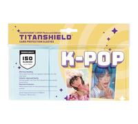 TitanShield Kpop Lot de 150 pochettes de protection pour cartes photo 57 x 88 mm