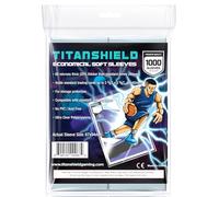 TitanShield Lot de 1000 pochettes souples économiques pour cartes à un centime 67 x 94 mm, ultra transparentes