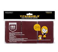 TitanShield Lot de 150 pochettes de protection pour cartes à collectionner Yu-Gi-Oh, Cardfight!! Vanguard et plus encore (Rouge Bordeaux)