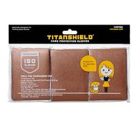 TitanShield Lot de 150 pochettes de protection pour cartes à collectionner Yu-Gi-Oh, Cardfight!! Vanguard et plus encore (Cuivré)