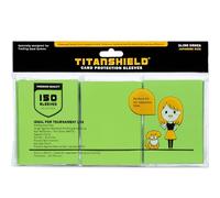 TitanShield Lot de 150 pochettes de protection pour cartes à collectionner Yu-Gi-Oh, Cardfight!! Vanguard et plus encore (Vert Slime)