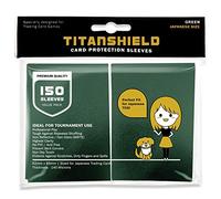 TitanShield Lot de 150 pochettes de protection pour cartes à collectionner Yu-Gi-Oh, Cardfight!! Vanguard et plus encore (Vert)