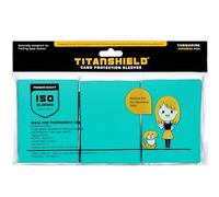 TitanShield Lot de 150 pochettes de protection pour cartes à collectionner Yu-Gi-Oh, Cardfight!! Vanguard et plus encore (Turquoise)