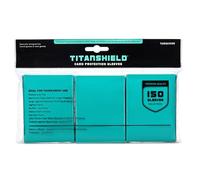 TitanShield Lot de 150 pochettes de protection pour cartes de jeux de société et cartes à collectionner Turquoise Taille standard