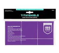TitanShield Lot de 150 pochettes de protection pour cartes de jeux de société et cartes à collectionner Violet Taille standard