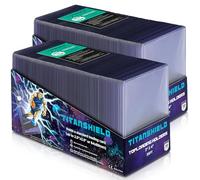 TitanShield Platimum Lot de 200 pochettes à chargement par le haut pour cartes à collectionner compatibles avec cartes photo Pokémon MTG Kpop 7,6 x 10,2 cm (200)