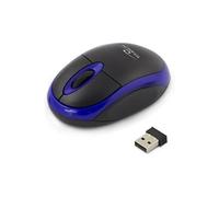 Titanum Souris d'ordinateur sans Fil avec récepteur USB (Petite et maniable, 3 Boutons, molette de défilement, 1000 dpi, Bleue)