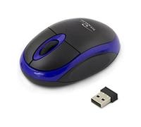 Esperanza Souris sans fil Titanum – récepteur USB, 3 boutons, molette, 1000 dpi – Bleue