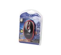 Titanum VULTURE - Souris - optique - 3 boutons - sans fil - 2.4 GHz - récepteur sans fil USB - rouge