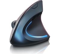 TITANWOLF - Souris verticale sans fil - souris verticale ergonomique sans fil 2,4 Ghz - USB Vertical Mouse - souris sans fil design ergonomique - ménage les bras - compatible avec PC et MAC