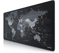 TITANWOLF - Tapis de Souris Gaming Global 900x400mm - sous-Main Bureau planisphère Gamer Extra Large XXL en Tissu, Base antidérapante - Carte du Monde - pour Tous Types de Souris et Claviers