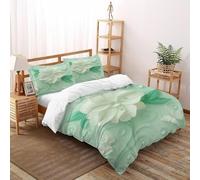 TiTCiveR Flower Papillon Housse De Couette 3 Pièces Aesthetic Field Life Imprimé De Couvre-Lit Microfibre pour Adulte Et Enfant avec 2 Taie d'oreiller Super King（260x220cm）