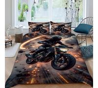 TiTCiveR Parure De Couette Motard0 Housse De Couette Extreme SkyHuman en Microfibre, Parure De Lit Adulte Enfant, Ensemble De Literie avec 2 Taie d'oreiller King（220x240cm）