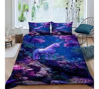 TiTCiveR Planète de Lave Housse De Couette 3 Pièces Animal Theme Faune Sauvage Parure De Lit Microfibre pour Adulte Et Enfant avec Fermeture Éclair E Taies d'oreiller King(220x240cm)