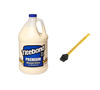 Titebond Colle à bois Premium II pour l'intérieur et l'extérieur - Résistante aux intempéries - 3,8 l - Avec applicateur de colle Titebrush