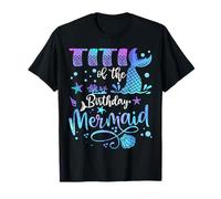 Titi de la sirène d'anniversaire, fête d'anniversaire, sirène T-Shirt