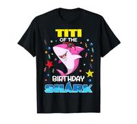 Titi of The Birthday Shark Fête pour Enfants T-Shirt