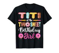 Titi Of The Two Sweet Birthday Girl Donut 2ème anniversaire T-Shirt