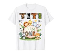 Titi of The Wild One, 1er Anniversaire, Petit garçon, Safari dans Les Bois T-Shirt