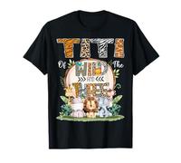 Titi Of The Wild Three 3e anniversaire Safari Jungle Woodland T-Shirt