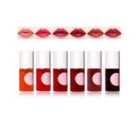 TITIMORE Lot de 6 Lip Stain Lip Tint Set, Mini Rouges à Lèvres Liquides, Lip Gloss Brillants, Lip Oil Imperméables, Longue Durée, Non Collants, Maquillage des Joues et des Yeux