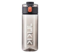 TITIROBA TKK Gourde pour enfant avec couvercle anti-fuite Tritan sans BPA Noir 450 ml