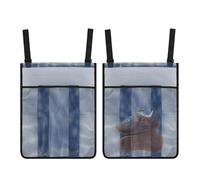 Title 1 Large Capacity Shoe Bags, Trampoline Storage Organizer Set, 2Piece Outdoor Holder with Mesh Pockets, Waterproof Oxford Equipment Carrier, Gear Storage with Hanging Design, Accessory Organizer