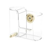 Title 1: Parakeet Water Dispenser - 2-in-1 Automatic Feeder and Bowl for Birds Finch Cockatiels Conure Monk Chickens Large Capacity Clear Design Indoor Outdoor Aviary Balcony Garden Patio Courtyard