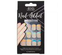 Title: Ardell Nail Addict Rainbow French Kit d'Ongles Artificiels 28 pièces - Colle et Accessoires Inclus - Forme Carrée