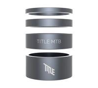Title MTB Kit d'entretoises pour casque 1 1/8" gris