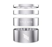 Title MTB Kit d'entretoises pour casque 1 1/8" gris