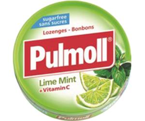 Title Pulmoll Bonbons Lime Mint + Vitamine C Sans Sucre 45g