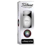 Titleist Pro V1X Left Dash RCT Lot de 3 balles de golf avec manchon Blanc