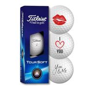 Titleist Tour Soft I Love You Lot de 3 balles de golf pour amoureux