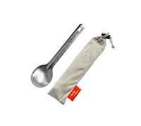 TiTo Cuillère-fourchette en titane colorée pour camping en plein air - Cuillère légère en titane pour voyage à la maison avec sac en tissu