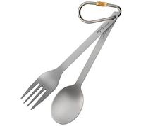 Tito Ensemble de couverts en titane avec fourchette et cuillère pour camping