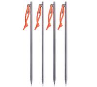 Tito - Piquets de tente en alliage de titane de haute résistante - Diamètre de 8 mm et longueur de 240 mm - 56 g