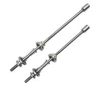 Tito Titanium1 Paire Dégagement Rapide de Vélo Rapide Déverrouillage Rapide pour Vélo de Route VTT/Brochettes de Vélo en Alliage Titane pour Vélo Moyeu Roue Avant et Arrière(130 + 74 mm)