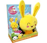 Titounis-Ma Peluche Touni Électronique 20 Cm Avec 5 Comptines Françaises-Meunier Tu Dors,Fais Dodo,Petit Escargot¿-Peluche Musicale Douce Avec Piles Incluses-Dès 6 Mois