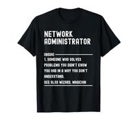 Titre de Poste drôle de Chemises de définition d'administrateur réseau T-Shirt