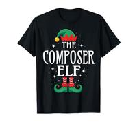 Titre du Poste de compositeur Elf : Tenue de Noël Assortie à Une Tenue de Noël Amusante T-Shirt