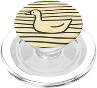 Titre : Ligne Flottante Minimaliste d'oie Art Nature PopSockets PopGrip pour MagSafe